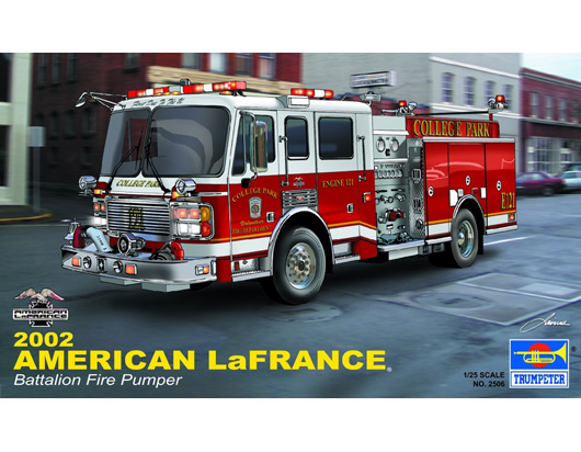 02506 1/25 LaFrance Eagle Fire Pumper2002 Plastic Model Kit