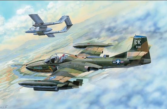 02889 1/48 US A37B Dragonfly Light GroundAttack Aircraft