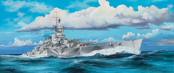 05320 1/350 Italian Navy Battleship RN Vittorio Veneto 1940 Plastic Model Kit