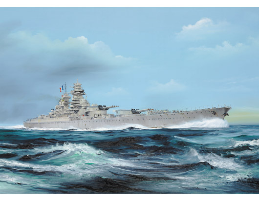 05751 1/700 French Battleship Richelieu 1946 Plastic Model Kit