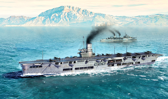 06713 1/700 HMS Ark Royal 1939