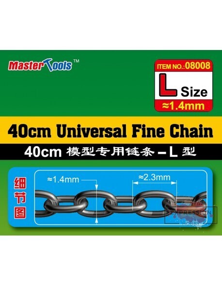 08008 40CM Universal Fine Chain L Size 1.4mmX2.3mm Modelling Tool