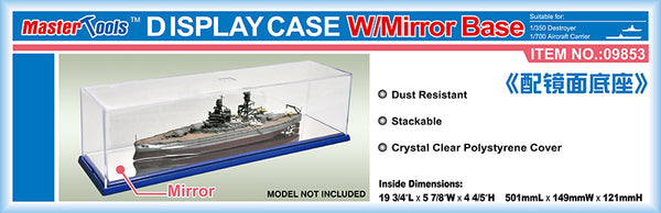 09853 501x149x121mm WxL Display Case with Mirror Base