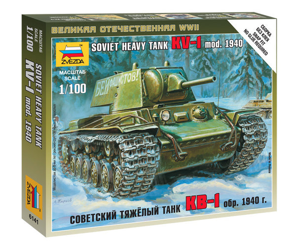 1/100 Soviet Heavy Tank KV1 (Mod. 1940)  Plastic Model Kit