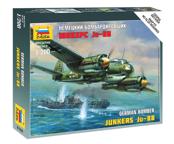 1/200 German Bomber Ju88A4 Junkerts  Plastic Model Kit