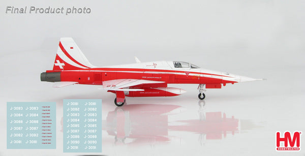 1/72 Northrop F5E Tiger II Patrouille Suisse Season 2021 with new pilot names decals