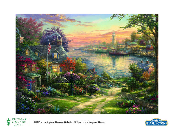 1500pc Thomas Kinkade: New England Harbor Puzzle