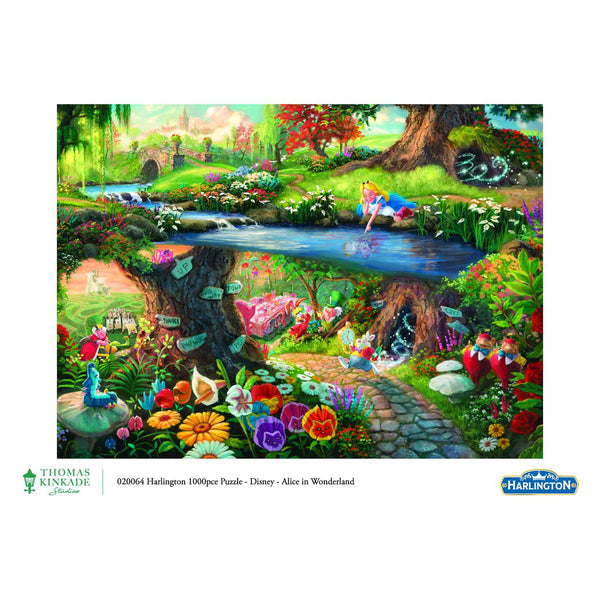 1000pc Thomas Kinkade: Disney  Alice in Wonderland Puzzle