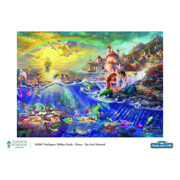 1000pc Thomas Kinkade: Disney - The Little Mermaid Puzzle