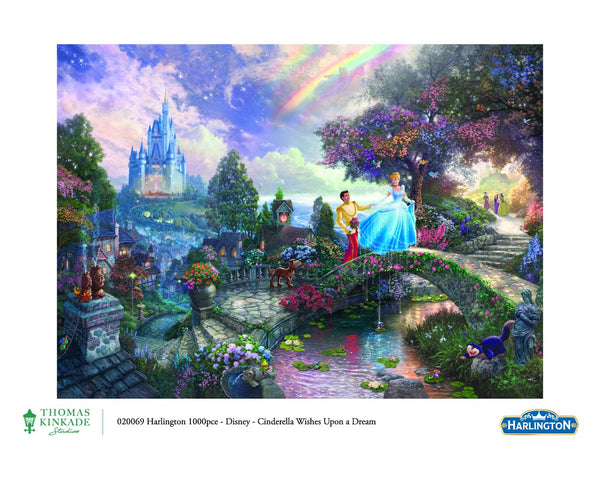 1000pc Thomas Kinkade: Disney - Cinderella Wishes Upon a Dream Puzzle