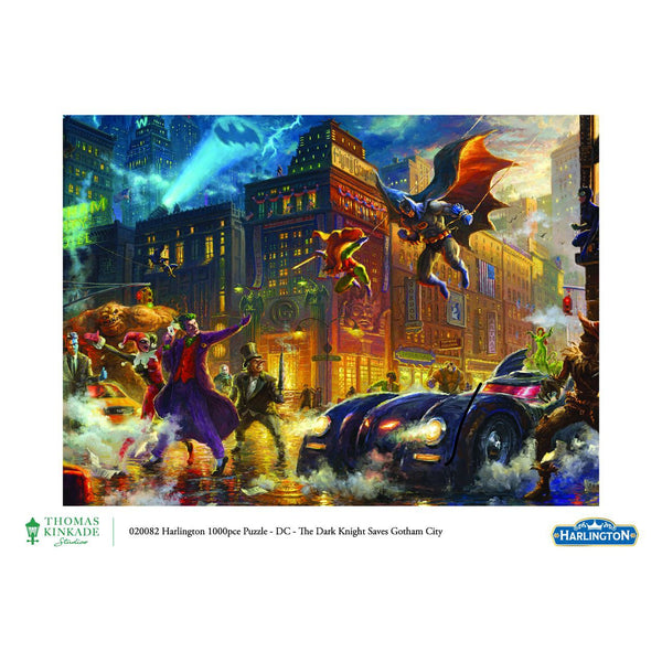 1000pc Thomas Kinkade: DC Comics - The Dark Knight Saves Gotham City Puzzle