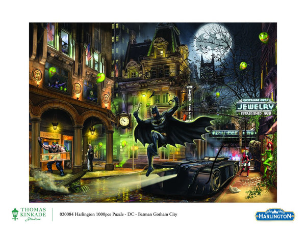 1000pc Thomas Kinkade: DC Comics - Batman Gotham City Puzzle