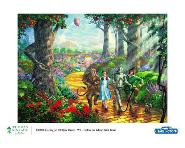 1000pc Thomas Kinkade: WB - Follow the Yellow Brick Road Puzzle