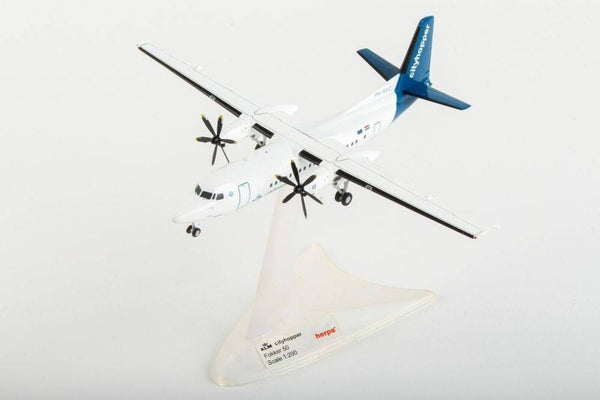 Herpa - 1/200 KLM Cityhopper Fokker 50