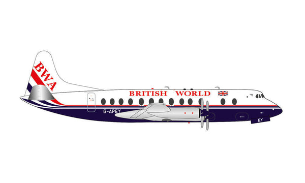 1/200 British World Airlines Vickers Viscount 800  25th anniversary last flight