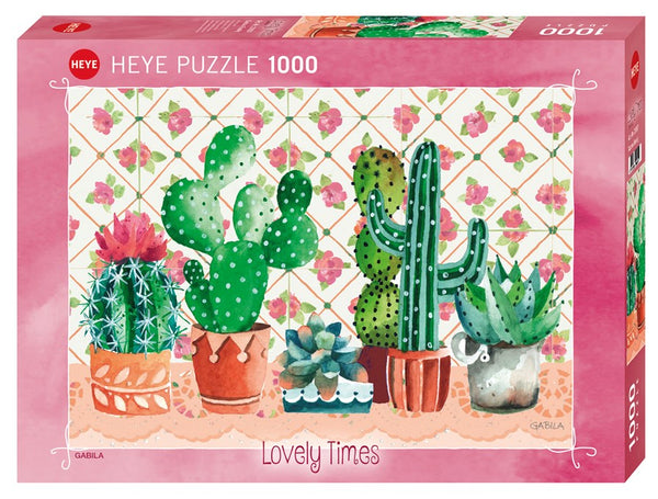 1000pc Lovely Times Cactus Family