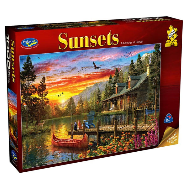 1000pc A Cottage at Sunset