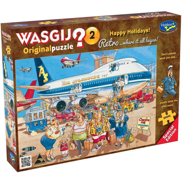 500pc WASGIJ  Retro Original 2 Happy Holidays!