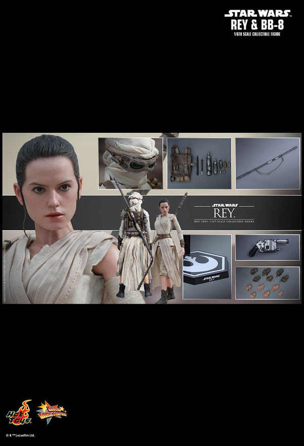 Star Wars The Force Awakens Rey and BB8 1/6 Figure Set