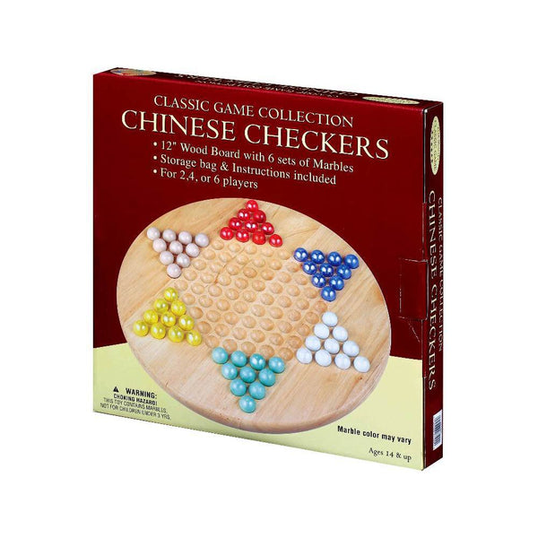 Wooden Chinese Checkers w/ Marbles