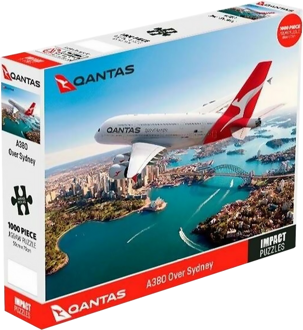 1000pc Qantas  Over Sydney