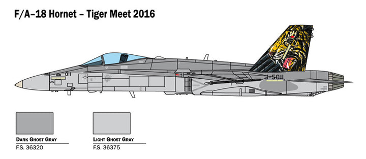 Italeri - 1:72 F/A-18 Hornet "Tiger Meet 2016"