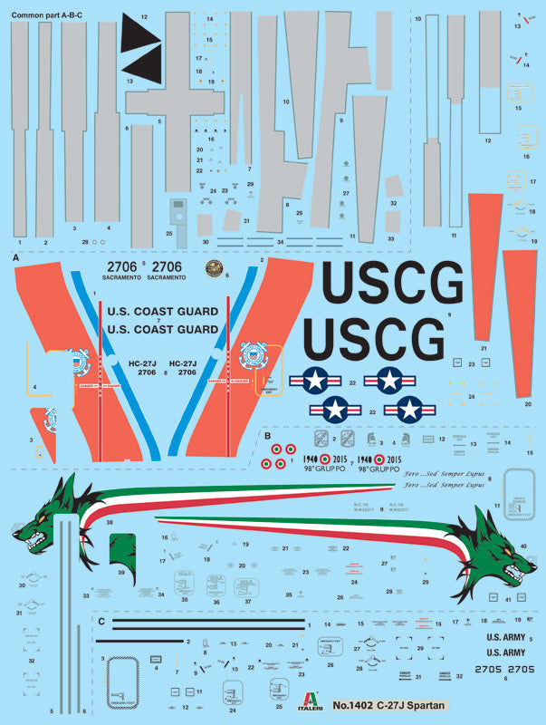 Italeri - 1/72 C-27J Spartan
