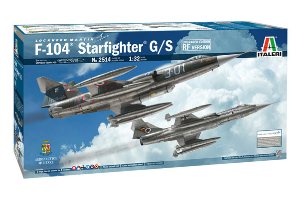 Italeri - 1:32 Lockheed Martin F-104 Starfighter  G/S (Upgraded Edition RF Version)