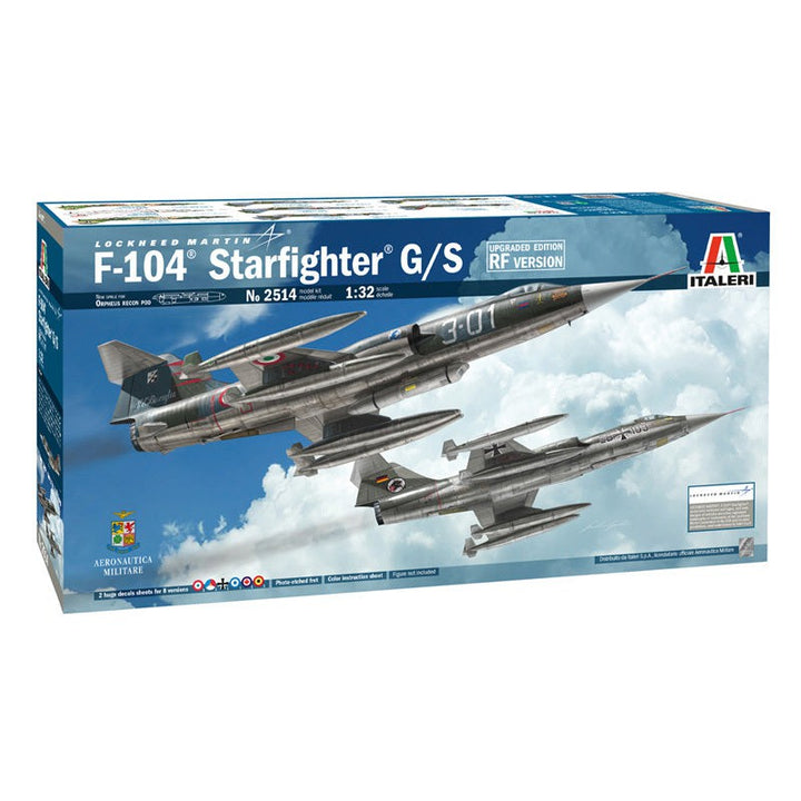 Italeri - 1:32 Lockheed Martin F-104 Starfighter  G/S (Upgraded Edition RF Version)