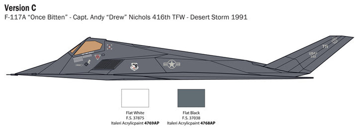 Italeri - 1:48 Lockheed Martin F-117A Nighthawk