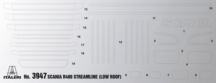 Italeri - 1:24 Scania R400 Streamline (Flat Roof)