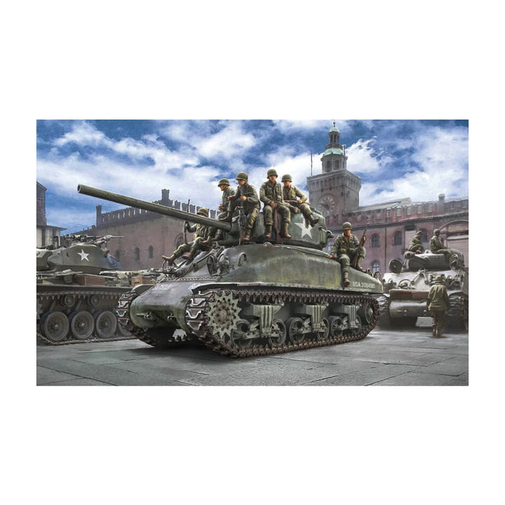 Italeri - 1:35 M4A1 Sherman with US Infantry