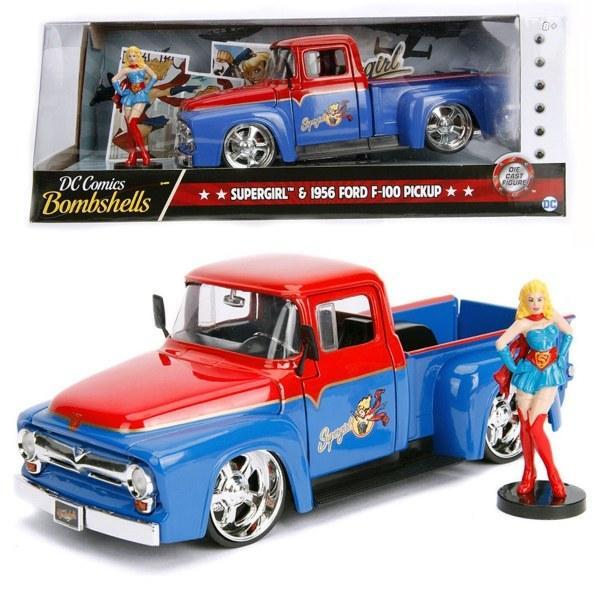 Jada - 1/24 Super Girl w/1956 Ford F-100