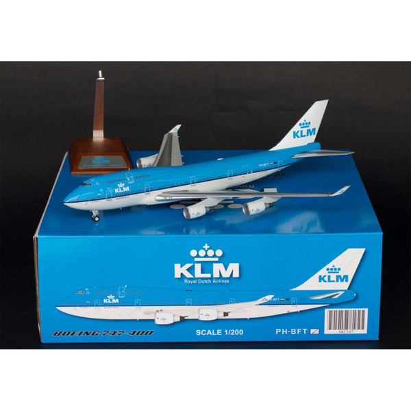 1/200 B747400 KLM PHBFT w/Stand