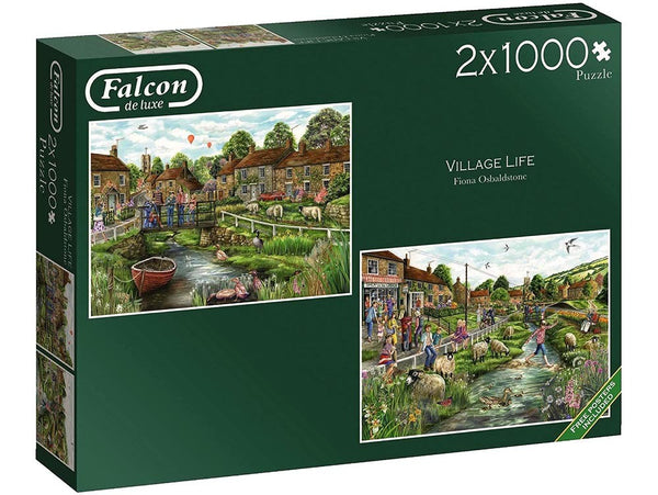 2 x 1000pc Village Life