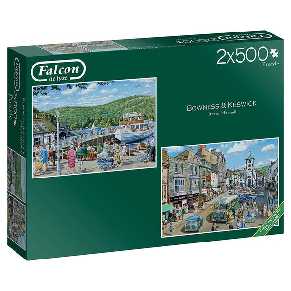 2 x 500pc Bowness and Keswick