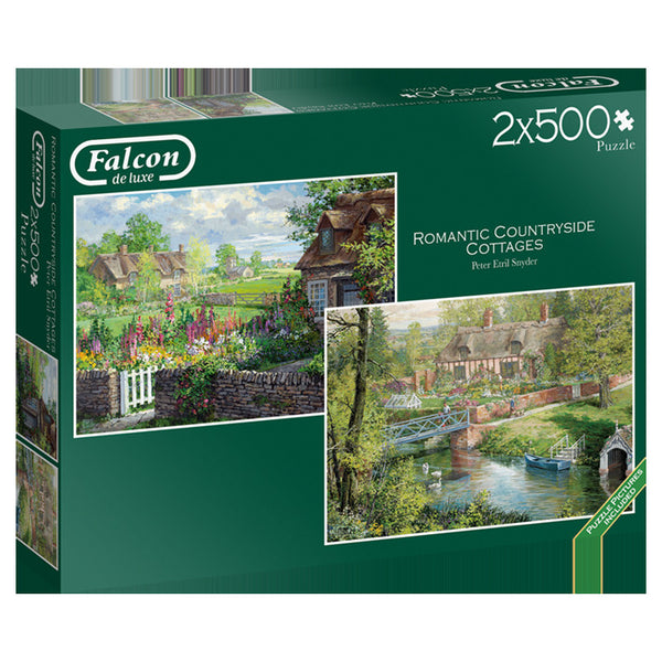 2 x 500pc Romantic Countryside Cottages