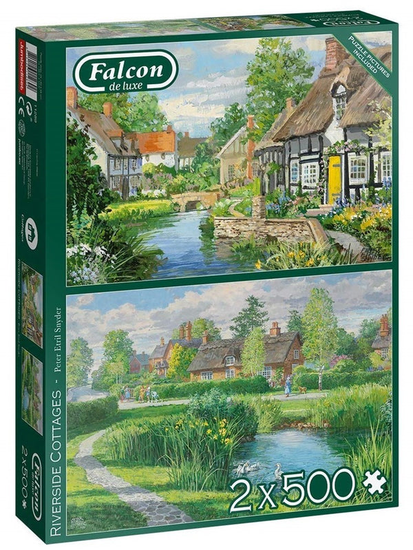 2 x 500pc Riverside Cottages