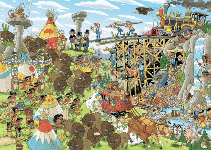 Jumbo - 1000pc Pieces of History: Wild West