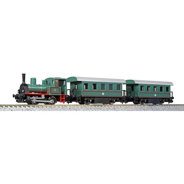 N Pocket Line Series Steam Locomotive Set Green