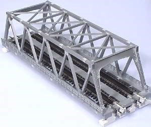 N Double Truss Bridge 9 3/4 Silver