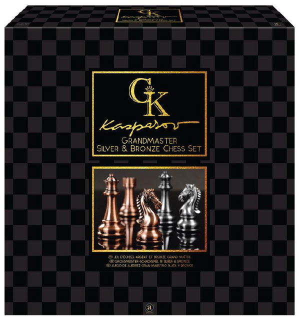 GRANDMASTER SILVER/BRONZE CHESS SET