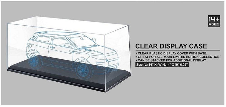 King Creation - 1:18 Black Display Case (L) 35.5cm x (W) 15.6cm x (H) 15.3cm