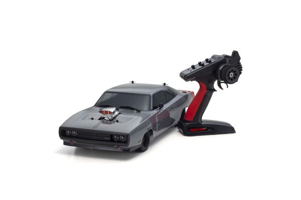 1/10 Fazer Mk2 1970 Dodge Charger Supercharged VE Gray 4WD Electric Car Readyset