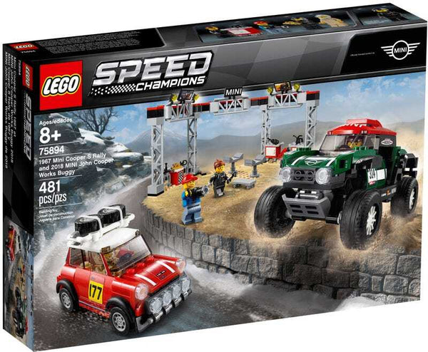 Speed Champions 1967 Mini Cooper S Rally and 2018 MINI John Cooper Works Buggy 75894