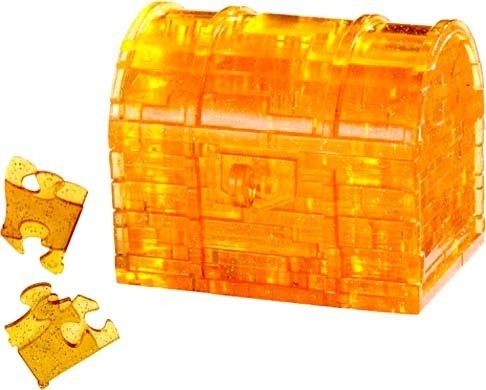 3D Treasure Chest Crystal Puzzle