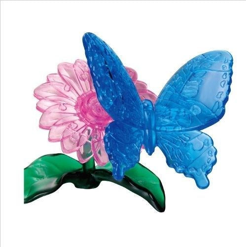 3D Crystal Puzzle: Blue Butterfly