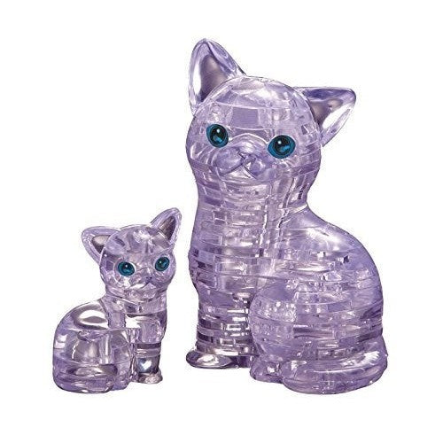 3D Crystal Puzzle: Clear Cat