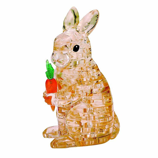 3D Crystal Puzzle: Brown Rabbit