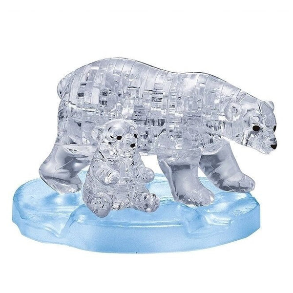 3D Crystal Puzzle: 2 Polar Bears